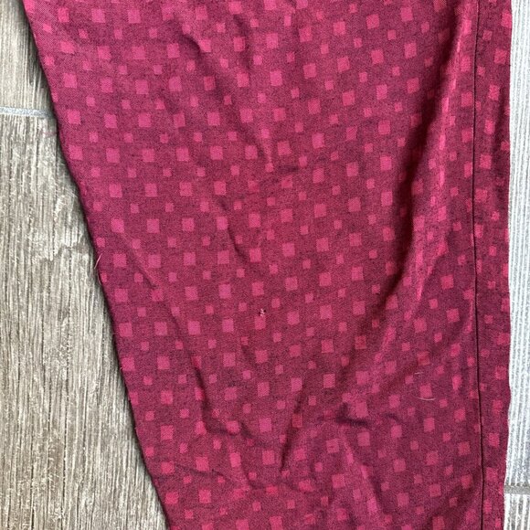 2/$18 SALE! Vintage Palazzo Wide Leg Pants Pink Geometric Boho Fairy Flowy M - Picture 10 of 11